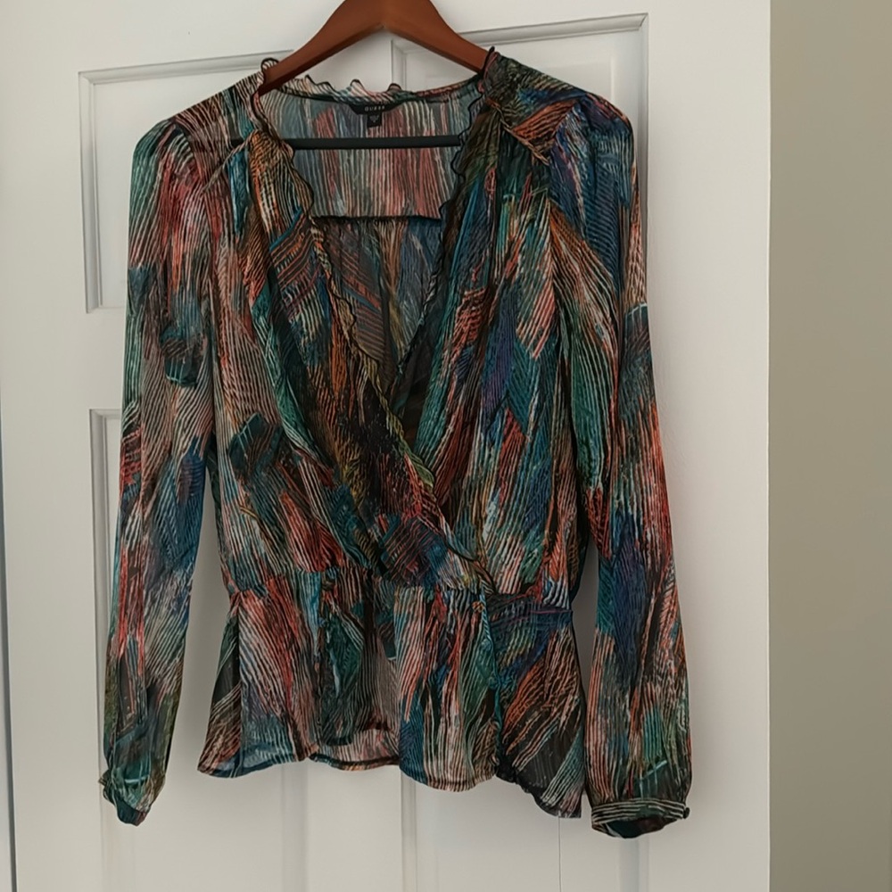 GUESS BLOUSE SZ M
